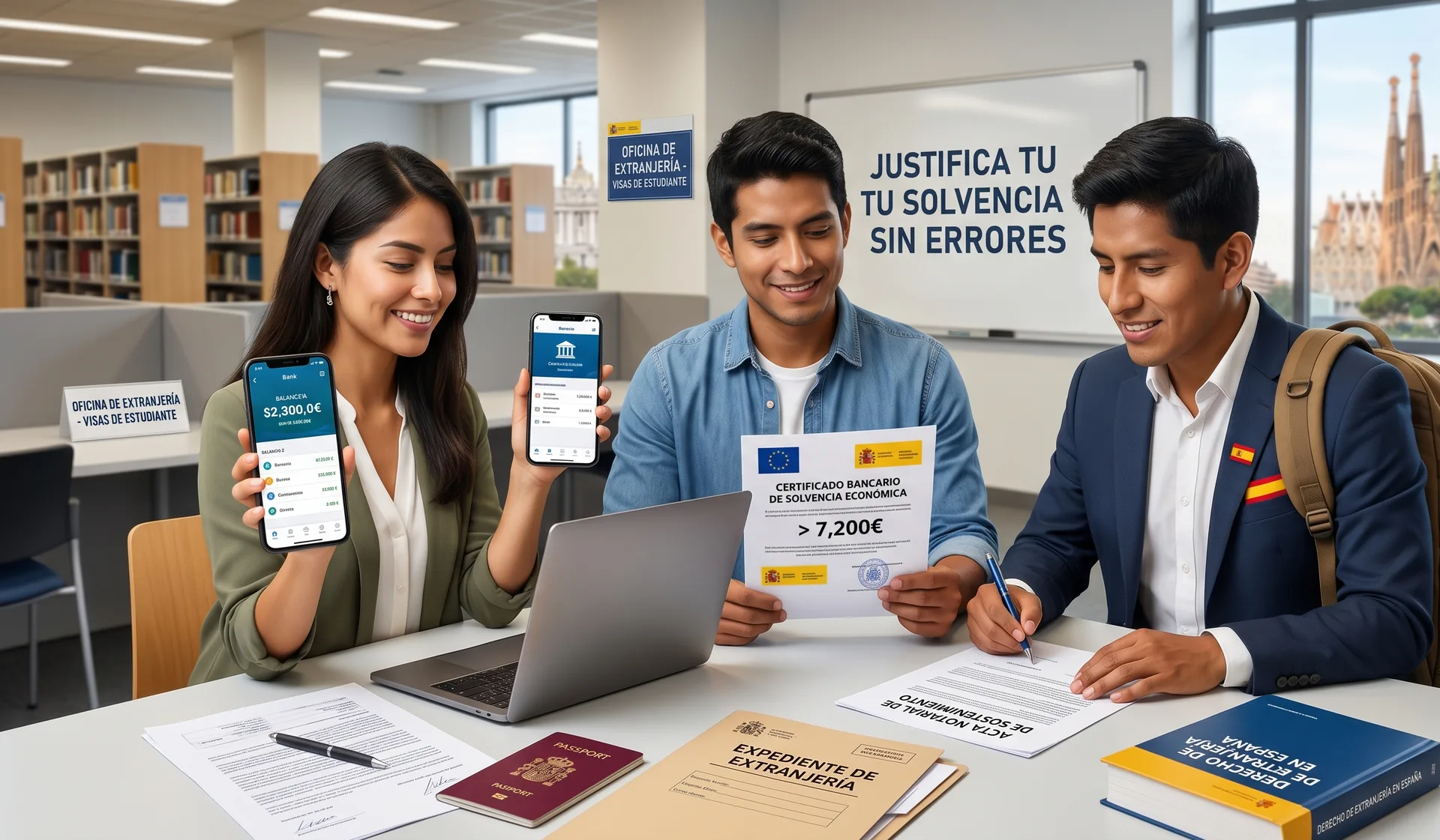 solvencia económica para visa de estudiante, arraigo socioformativo, expediente de extranjería, arraigo sociolaboral, trámite de nacionalidad,