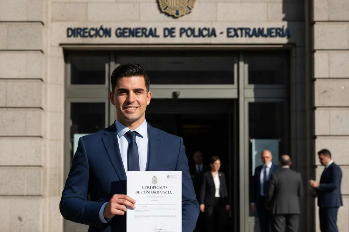 certificado de concordancia, certificado de concordancia, nacionalidad española, expediente extranjería, policía nacional, cita previa extranjería, arraigo social, DNI español, cómo va lo mío, NIE a DNI, trámites extranjería España 2025