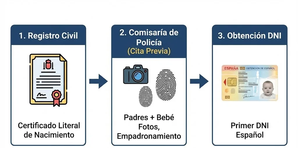 DNI español para recién nacidos: Requisitos, dni español,