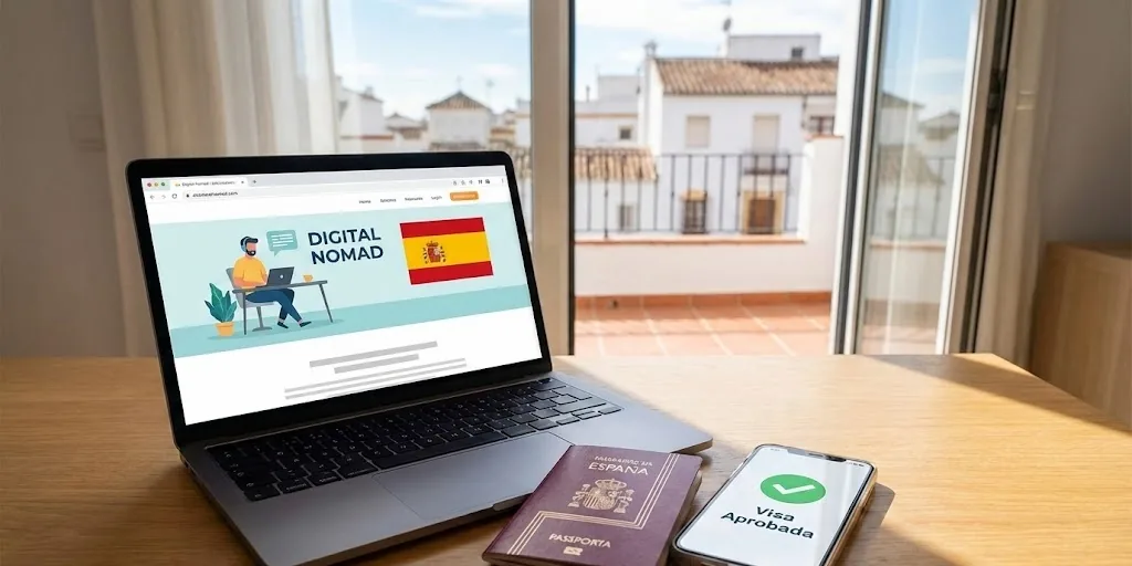 Visa Nómada digital y Nacionalidad española, visa nómada digital,